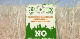 Manifestación de la Plataforma de Agricultura Ecológica, 30 de abril, Toledo