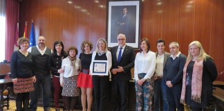 Otilia Romero de Condés, felicitada por el Ayuntamiento de Manzanares