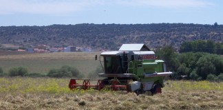ASAJA solicita que los agricultores y ganaderos profesionales sean prioritarios en el PDR cosechadora