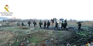 La Guardia Civil interviene 15 toneladas de cableado de cobre procedentes de robos