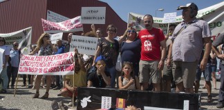 Cunicultores castellano-manchegos protestan en Valladolid por los precios