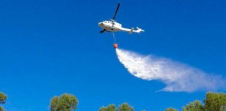 Gran despliegue en el incendio del Paraje de las Quebradas, Liétor