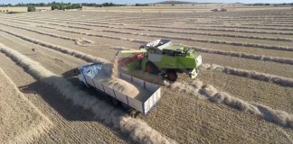 Cosechando a vista de pájaro