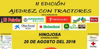 Ajedrez con tractores en Hinojosa (Guadalajara)