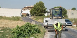 Arreglo de caminos en Socuéllamos antes de la vendimia