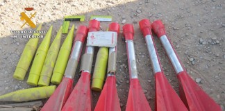 La Guardia Civil desactiva seis cohetes antigranizo de hace 40 años