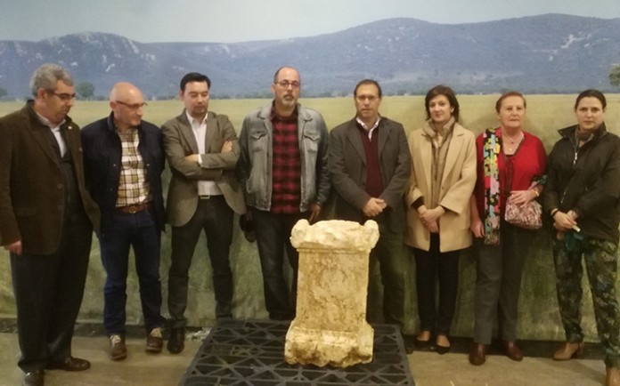 Pieza arqueologica hallada en Corral de Cva