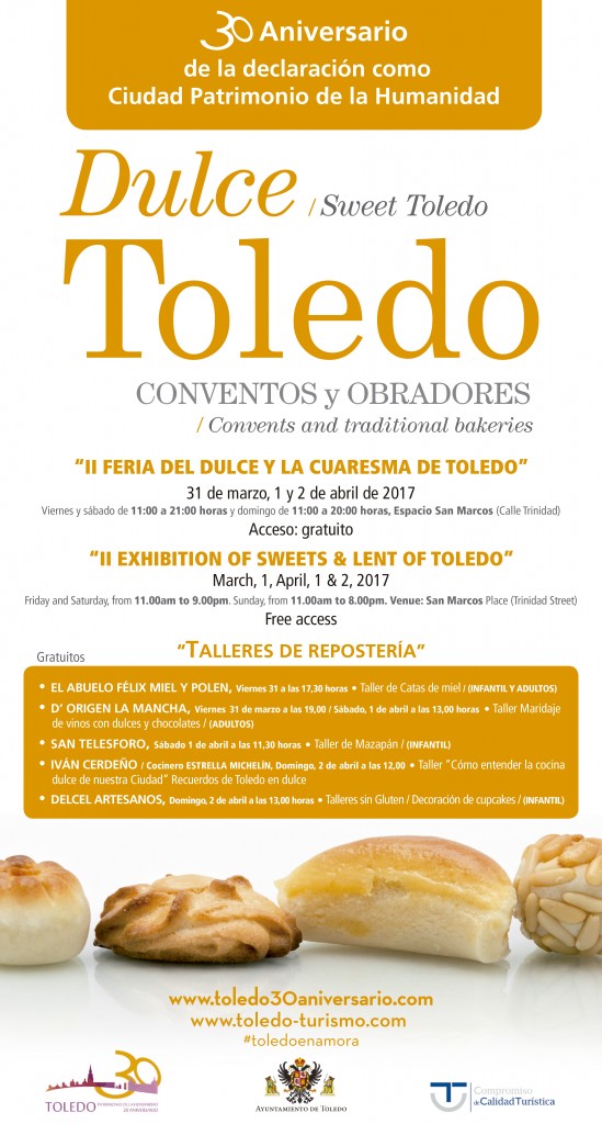 cartel II feria del dulce de Toledo con pastilla talleres.indd
