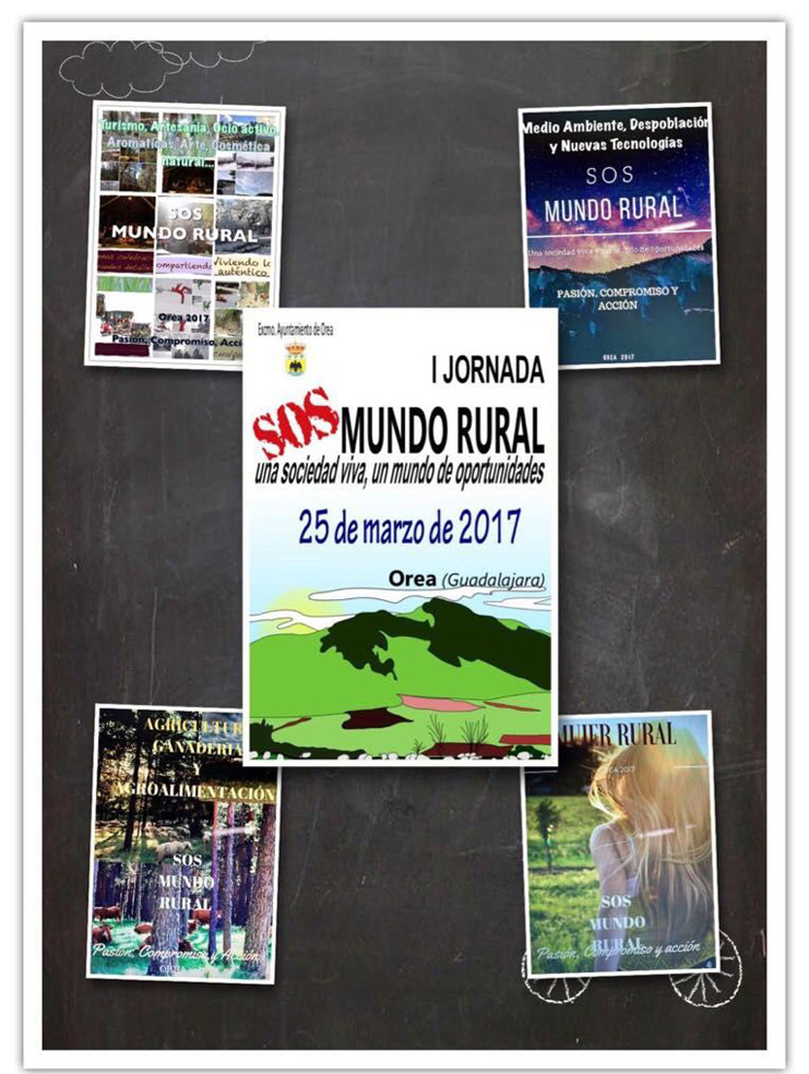 Foto cartel SOS mundo rural Orea