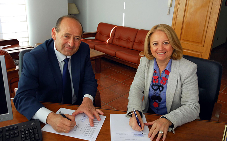 presidenta y alcalde de Cabañas de Yepes