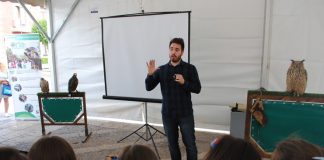 Escolares aprenden sobre aves rapaces en Semana Medio Ambiente de Valdepeñas