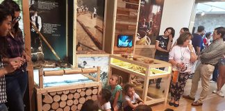 Escolares rememoran el tradicional oficio de los gancheros del Alto Tajo