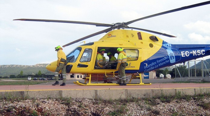 Un herido grave tras ser golpeado por un tractor y aplastado contra una pared 112