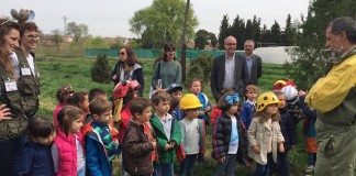 Educación ambiental en huerto didáctico en el Vivero Central de Toledo