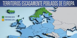 Red de Áreas Escasamente Pobladas que integra a Cuenca, registrada oficialmente