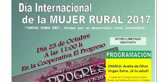 Aceite de oliva, protagonista en Día Internacional Mujer Rural en Villarrubia