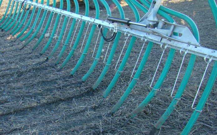 Aplicador de purín sistema de tubos