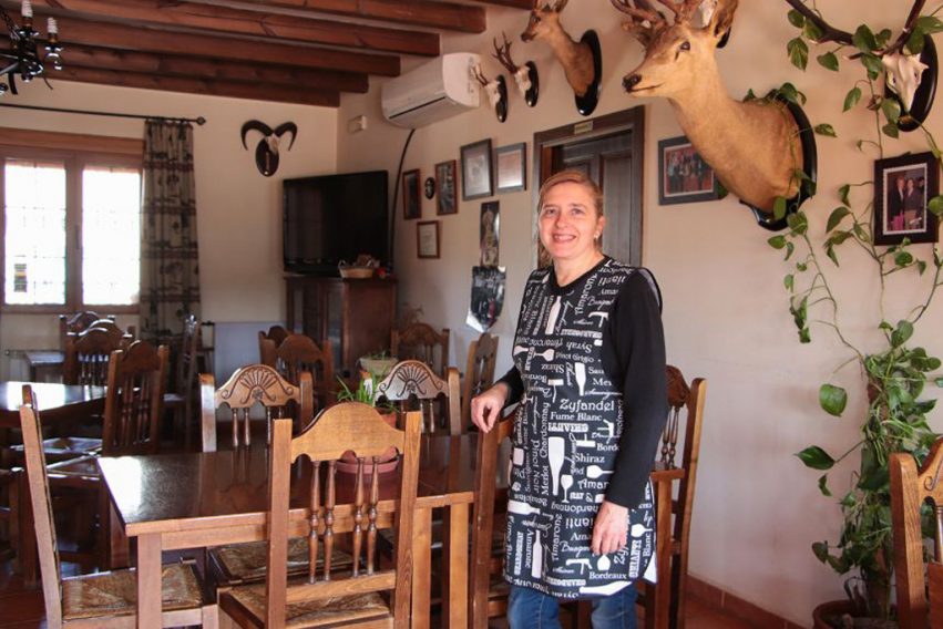 En el restaurante de la Casa Rural 'Las Eras'