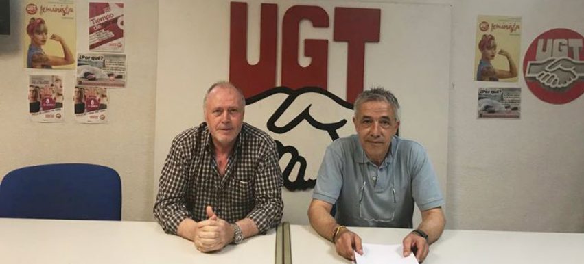 Pedro del Olmo y Fco Barba UGT Guadalajara