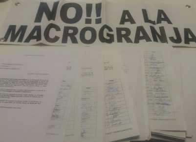 7.000 firmas contra macrogranja en Pozuelo y Argamasón