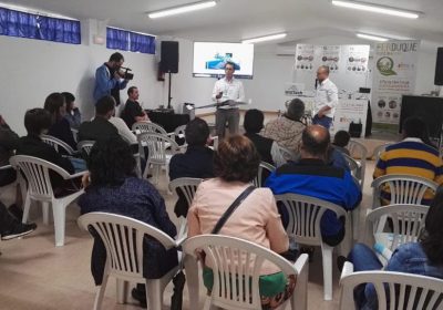 Agricultores se interesan en FERDUQUE por riego eficiente y drones