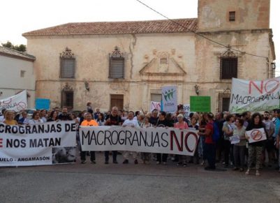 Nueva manifestación contra la instalación de granjas intensivas de porcino