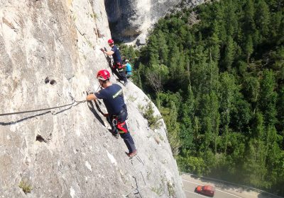 Elaborarán protocolo de rescate de la vía ferrata de Fuertescusa (Cuenca)