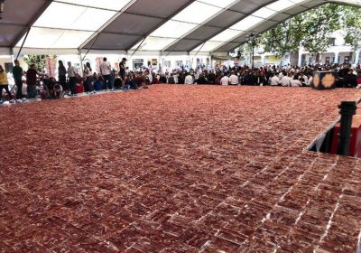 Dos Récord Guinness con jamón en un pueblo de Toledo