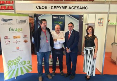 CEOE Cuenca y ACESANC, en Feria Agrícola y Ganadera FERAGA, con stand propio