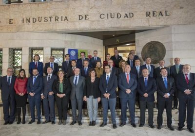 Varios representantes sector agropecuario, en Cámara de Comercio de Ciudad Real