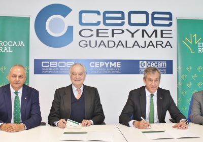 Eurocaja Rural reafirma apoyo a CEOE-CEPYME Guadalajara renovando su histórico convenio financiero