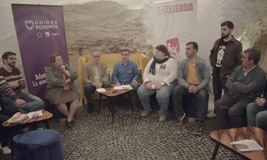Unidas Podemos encuentro con la ciudadanía en Campo de Criptana