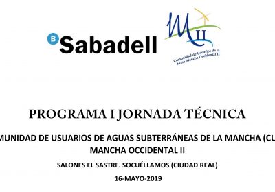 Mancha Occidental II celebrará su primera jornada técnica sobre aguas subterráneas en Socuéllamos