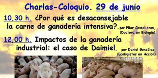 Ecologistas en Acción informará sobre la macrogranja porcina de Daimiel