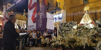 Alcalde de Valdepeñas pide a la Patrona una buena vendimia