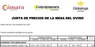 Lonja de Ciudad Real. Ovino. 7-noviembre-2019