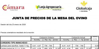 Lonja de Ciudad Real. Ovino. 23-enero-2020