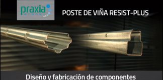 PRAXIA presenta su innovador poste de emparrado “resist plus”