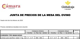 Lonja de Ciudad Real. Ovino. 6-febrero-2020