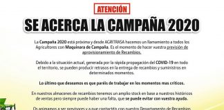 Agritrasa advierte sobre los recambios ante la campaña de cereales