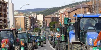 EN IMÁGENES: Manifestación de agricultores y ganaderos en Cuenca