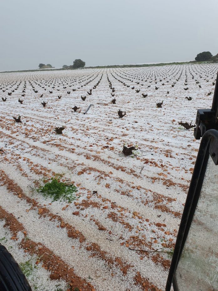 tormenta de granizo