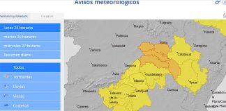 AEMET alerta sobre tormentas y fuertes lluvias en Castilla-La Mancha