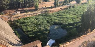 Vídeo. Desagüe del embalse de Peñarroya, en Ciudad Real
