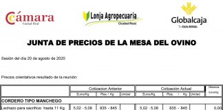 Lonja de Ciudad Real. Ovino. 20-agosto-2020