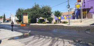 Un remolque derrama la uva vendimiada tras un accidente