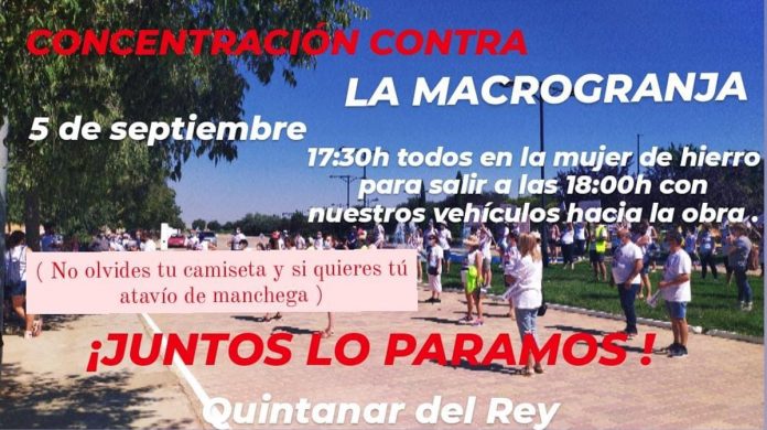 cartel concentración stop macrogranjas