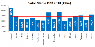 ¿Cuál es valor medio de Derechos Pago Básico de la PAC?
