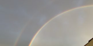 Doble arco iris en La Mancha