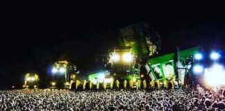 ¿Una fiesta? No, una cosechadora